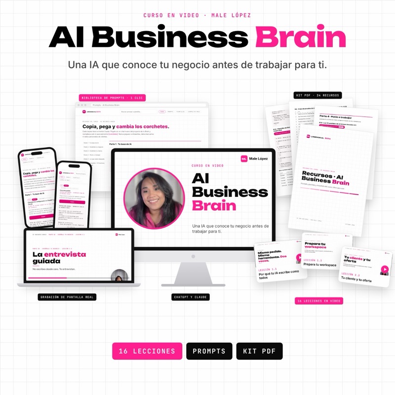 AI Business Brain: lo que incluye el curso